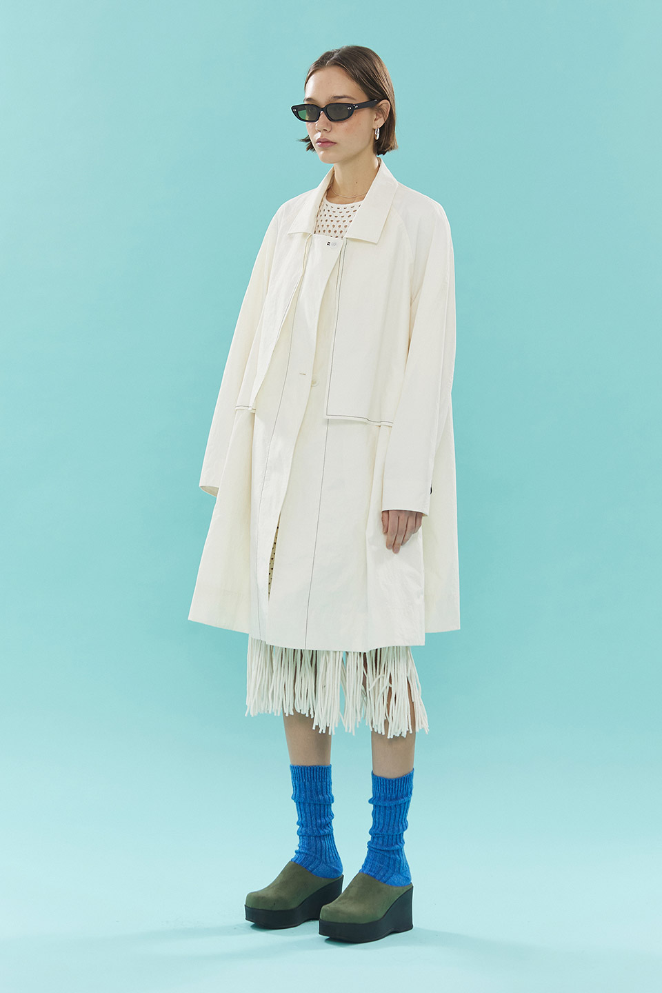 Loose Fit Half Trench_IVORY