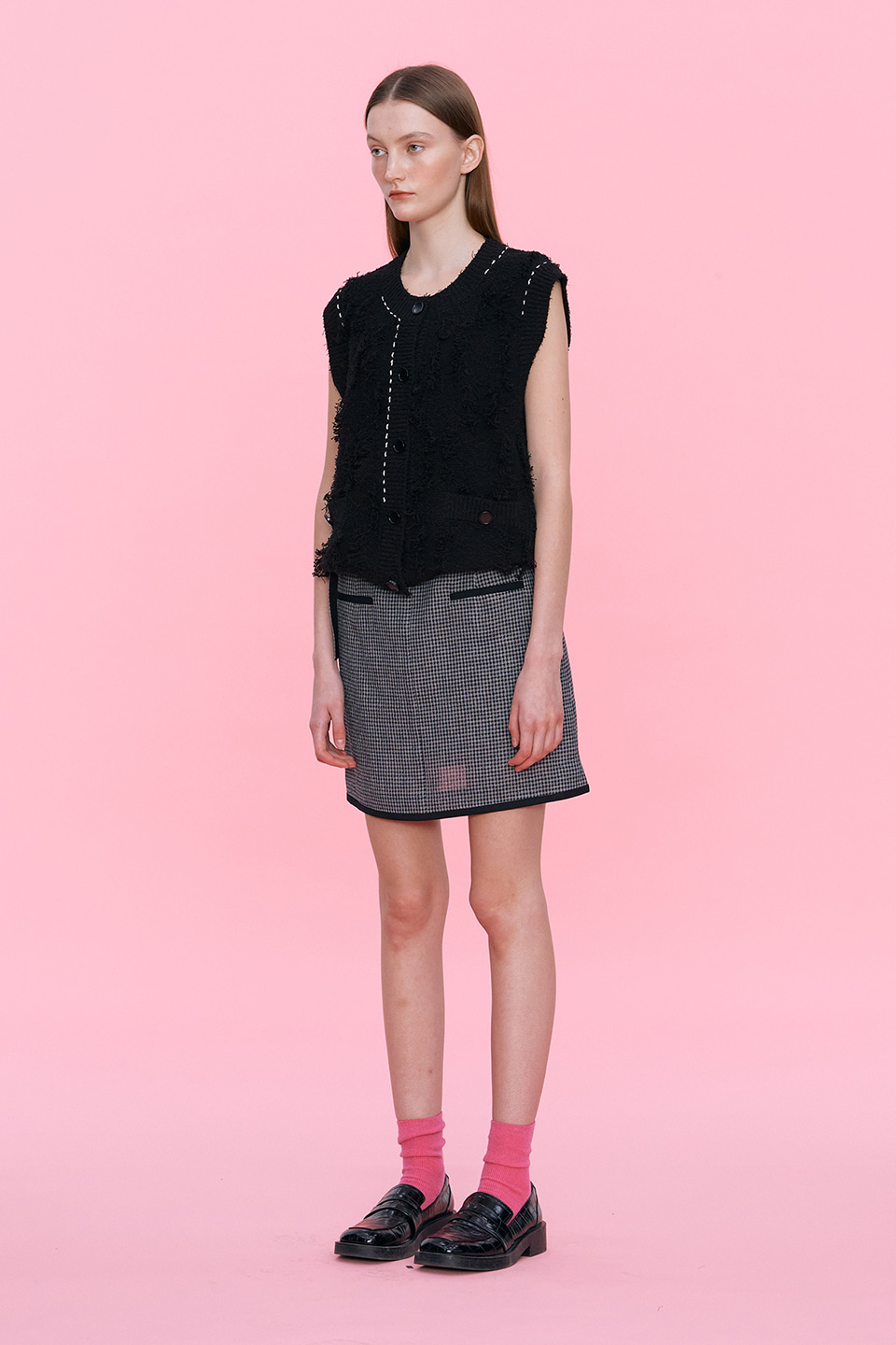 Tweed  Miniskirt_BLACK