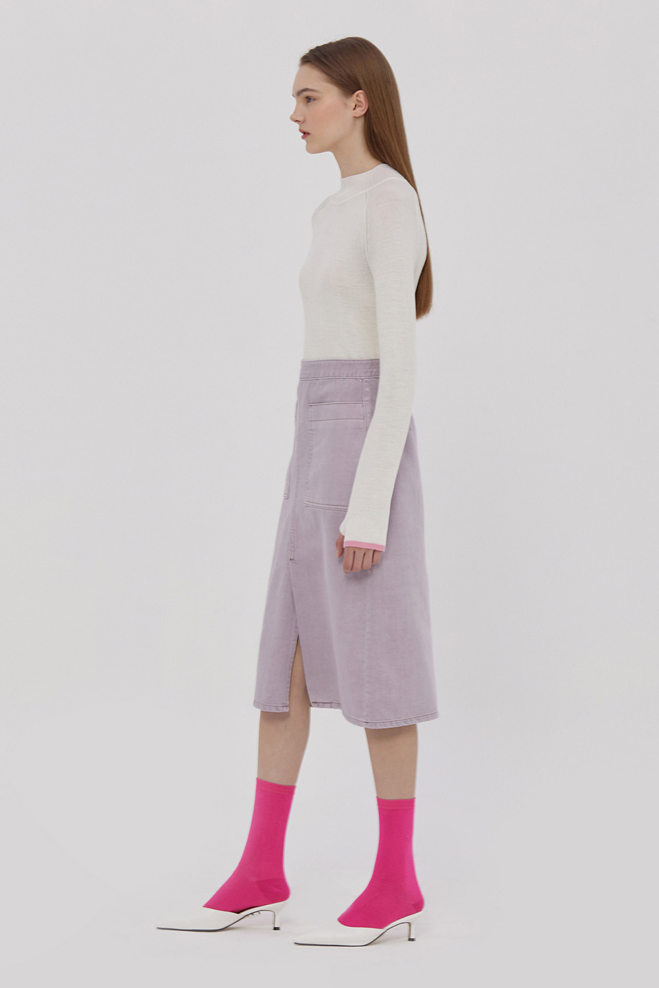 [Outlet] Bliss Turtleneck Knit_WHITE